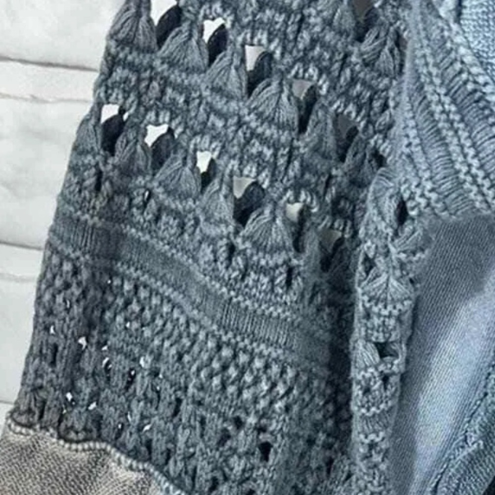 Free People Dune Bug Crochet Zip Up Jacket Size XS EUC - Picture 10 of 12
